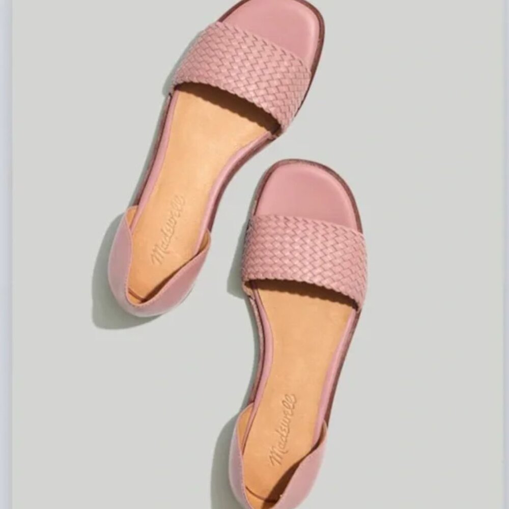 The Nelda d'Orsay Flat: Woven Edition / 9 MEDIUM / WARM THISTLE